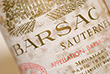 Crus classé de Barsac Sauternes 1855